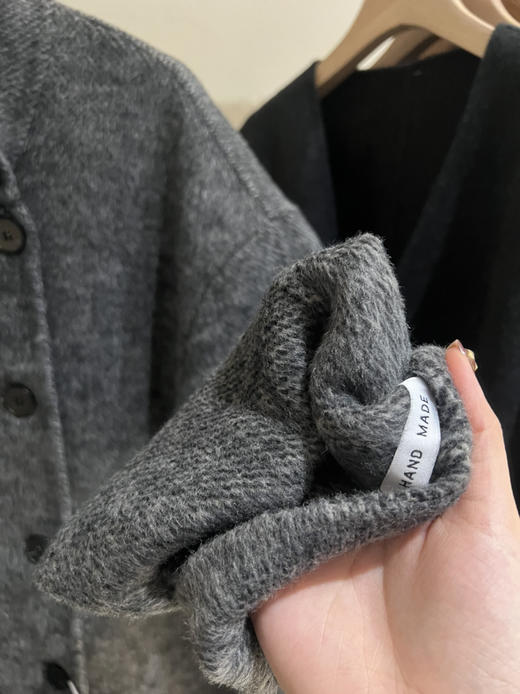 高定立领羊毛大衣 商品图8