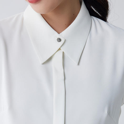 【简约大方】罗蒙四季款女式长袖衬衫时尚有型气质优雅商务职业衬衫女 商品图6
