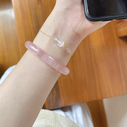 【水贝团购】粉晶手镯/下单备注圈号 商品图0