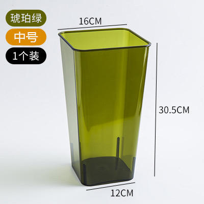 【琳琅】彩色养花桶/方桶/透明亚克力桶（中号/小号） 商品图6