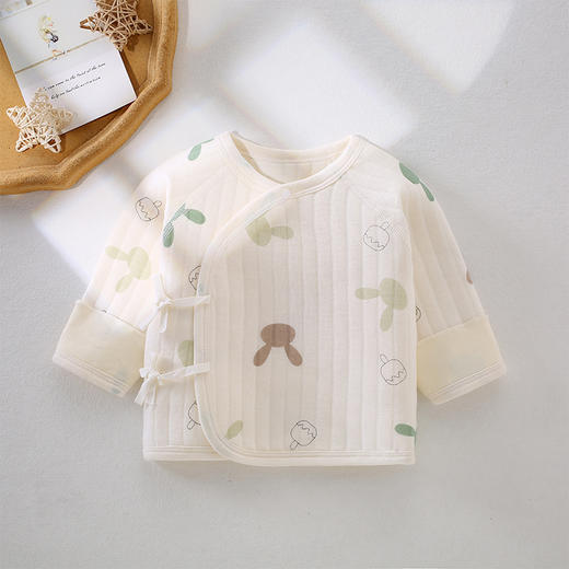 【柔软棉布，保暖透气！】初生儿半背衣秋冬和尚服上衣婴儿保暖男女宝宝新生儿衣服春秋冬款lm 商品图10