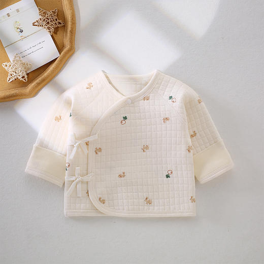 【柔软棉布，保暖透气！】初生儿半背衣秋冬和尚服上衣婴儿保暖男女宝宝新生儿衣服春秋冬款lm 商品图3