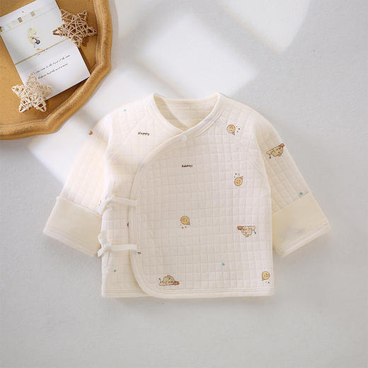 【柔软棉布，保暖透气！】初生儿半背衣秋冬和尚服上衣婴儿保暖男女宝宝新生儿衣服春秋冬款lm 商品图13