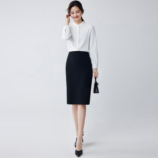 【优雅干练】罗蒙四季款女式长袖衬衫舒适轻盈清新百搭职业简约衬衫女 商品图2