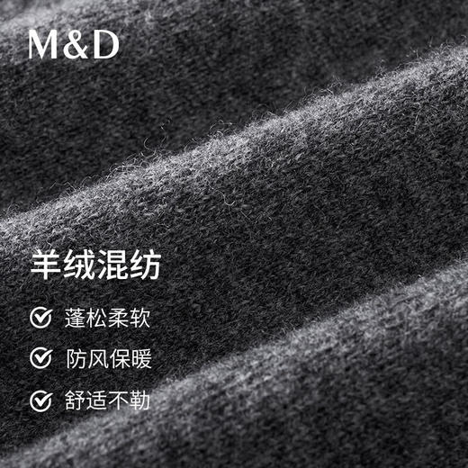 MD名盾羊毛衫男秋季新款半高领套头保暖上衣商务休闲打底针织毛衫08576 商品图3