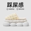 「五色可选！静音丸子底」棉拖鞋家居PVC厚底踩屎感泡芙情侣冬季女大码保暖拖鞋 商品缩略图0