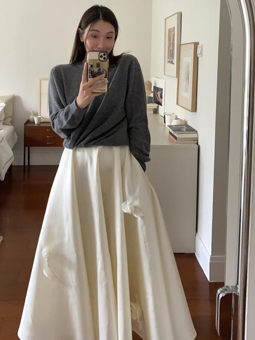 my rose silk wook skirt 商品图2