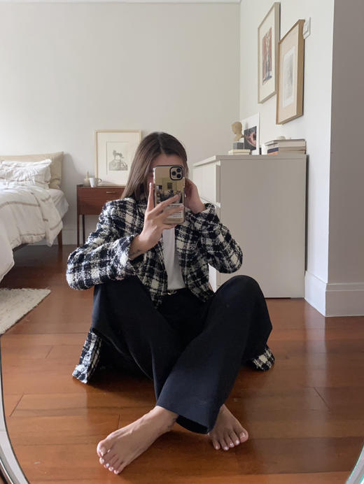 my black and white check jacket 商品图9