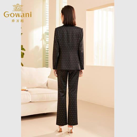 乔万尼秋季新品小西装修身显瘦波点短外套ET3B702 商品图3