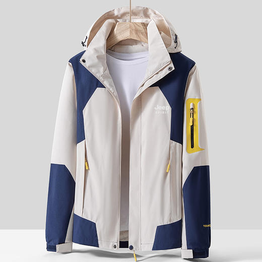 【舒适透气！时尚冲锋衣】春秋冬户外加厚防水防风外套情侣款，无论是登山探险还是户外作业，这件外套都能完美满足你的需求。ry 商品图2