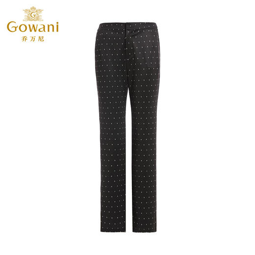 乔万尼秋冬裤子显瘦微喇裤显瘦波点休闲裤ET3F703 商品图4