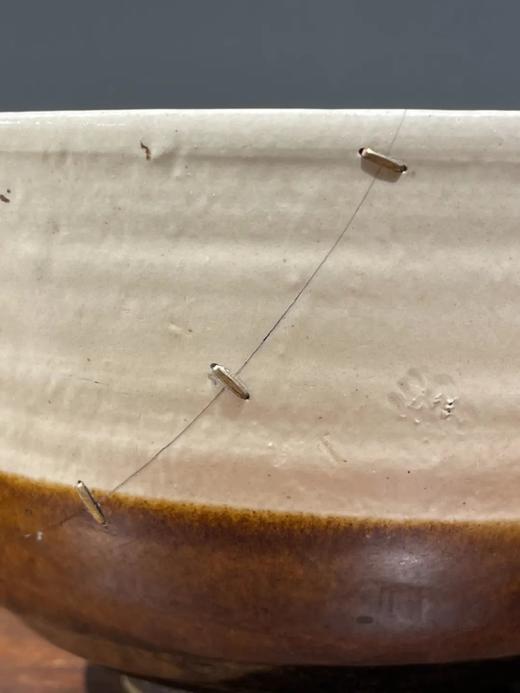 磁州窑白褐双色佛钵式大碗，顺丰包邮 商品图3