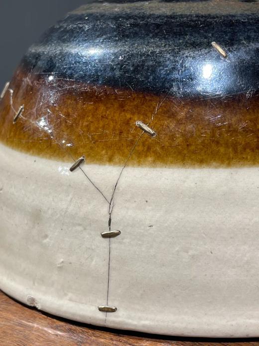 磁州窑白褐双色佛钵式大碗，顺丰包邮 商品图7