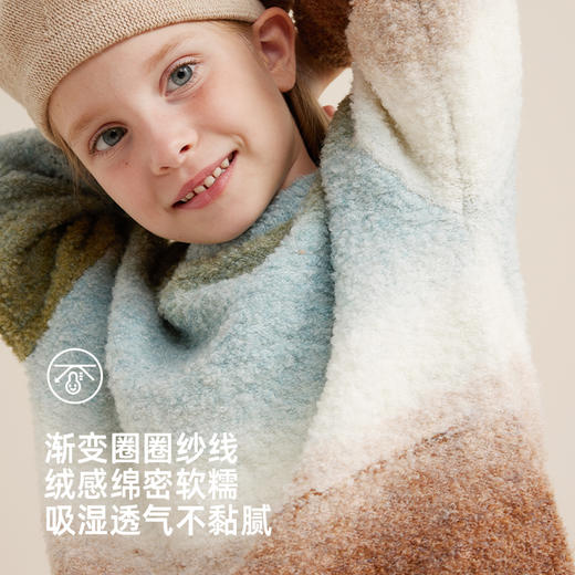 【秋上新】【暖乎乎的幻彩渐变毛衣】儿童圆领渐变毛衣PQMY2308 商品图4