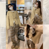 <曾小咸推荐>  【奶茶控】驼色开衫+日本T+咖格裤子 商品缩略图0