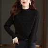 2023春秋薄款女蕾丝花边领套头针织内搭打底衫 商品缩略图3