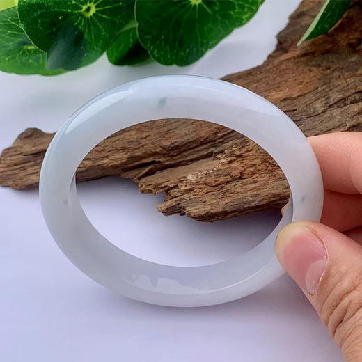派瑞翡翠 翡翠手镯 糯种 飘花 商品图2