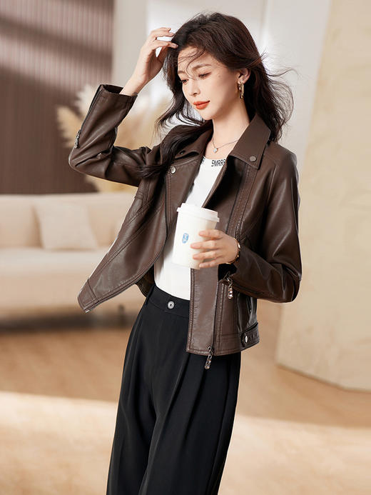 简约时尚，秋季上新通勤气质翻领外套HR-WS886959 商品图3