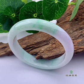 派瑞翡翠 翡翠手镯 糯种 飘花