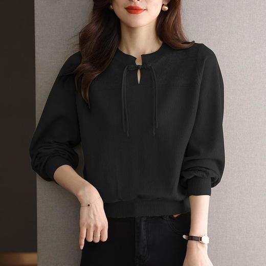 2023年秋季新款复古针织衫宽松气质外搭内搭上衣 商品图3