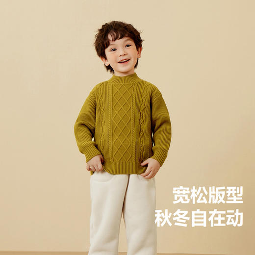 【mini亲子 宝妈款】迷你巴拉男童女童毛衣冬季宝宝保暖时尚针织衫 商品图2