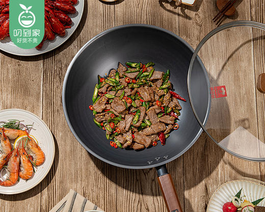 康巴赫深氮防锈精铁炒锅KGS-C32B/1件（口径32cm） 商品图4