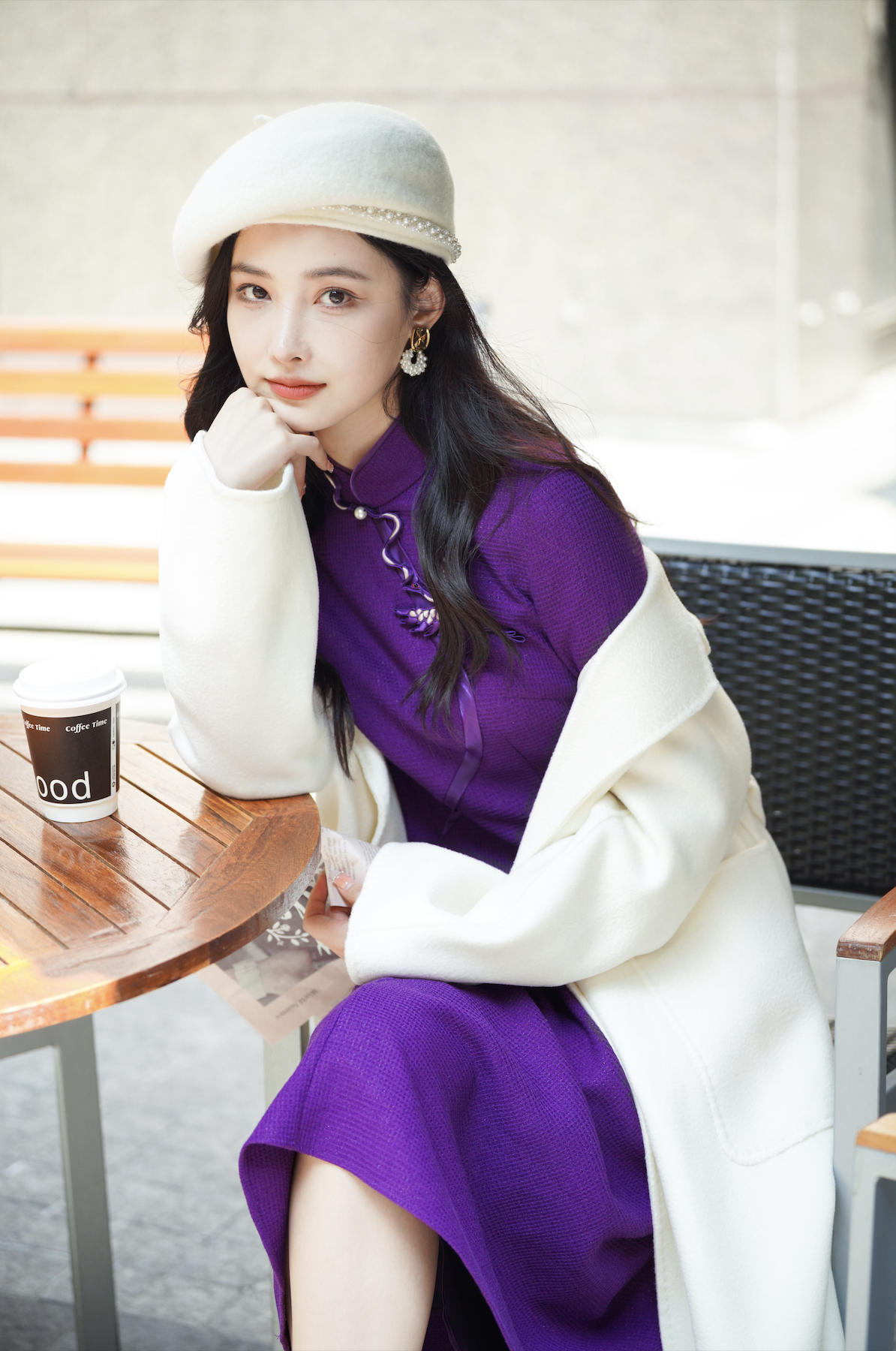 逸红颜周末小集市#高定小香风珍珠贝雷帽,斩男温柔杀