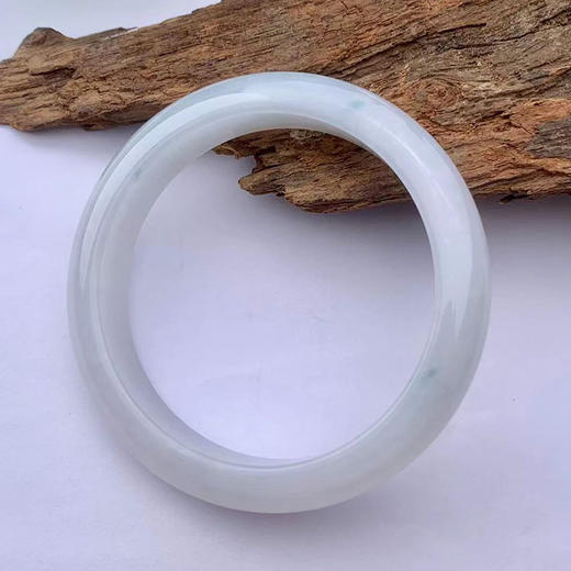 派瑞翡翠 翡翠手镯 糯种 飘花 商品图1