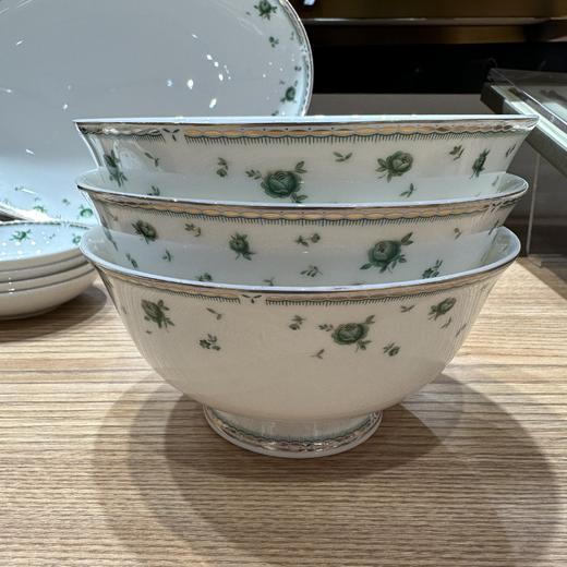 品物攸宜唐山骨瓷 清新绿翡翠10人用42头中式餐具礼品套装 商品图4