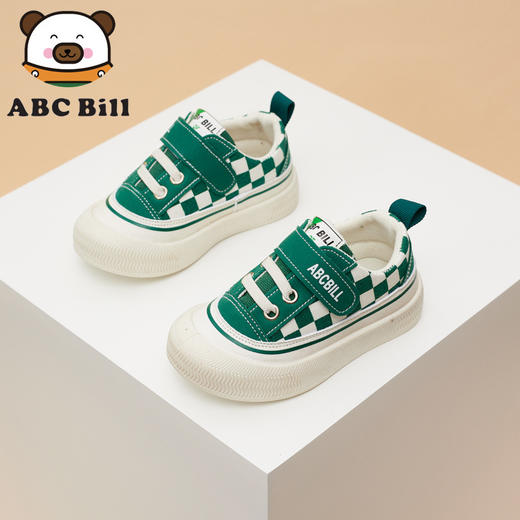 【英伦格帆布鞋】新品秋冬儿童格子帆布鞋 男女童幼儿园软底学步鞋超软橡胶大底 商品图2