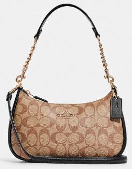 COACH女士单肩拼黑色CA548 商品图0