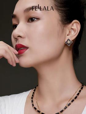 2楼Fellala翡拉拉原创芳华小众设计感高级耳环女复古气质优雅耳钉潮 款号923396101 吊牌价899 现价809