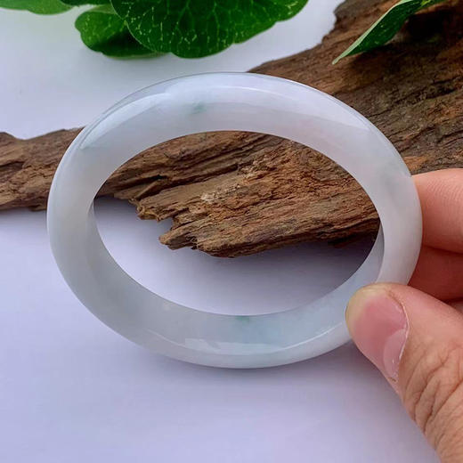 派瑞翡翠 翡翠手镯 糯种 飘花 商品图2
