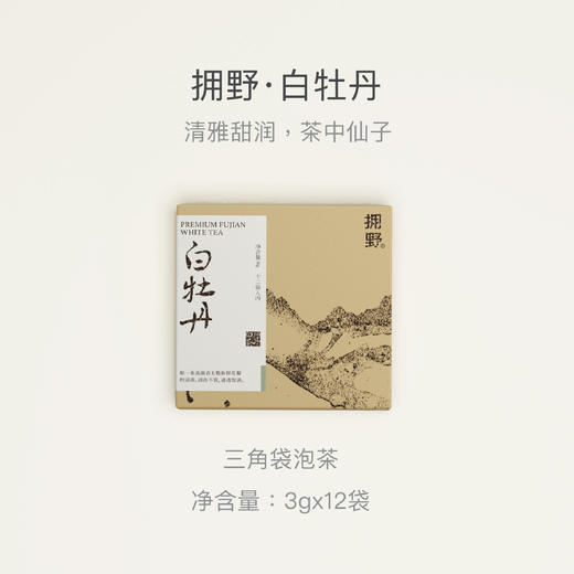 拥野·白牡丹 三角袋泡茶 3gx12袋/盒 商品图0