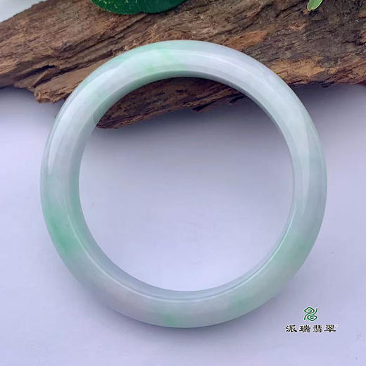 派瑞翡翠 翡翠手镯 糯种 飘花 商品图4