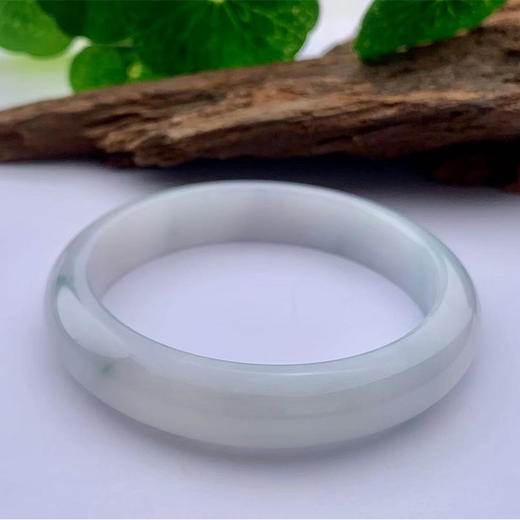 派瑞翡翠 翡翠手镯 糯种 飘花 商品图3