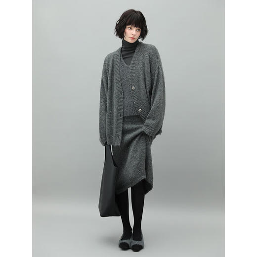 COCOBELLA细闪亮片针织半身裙女秋冬松弛感软糯包臀裙HS918 商品图1