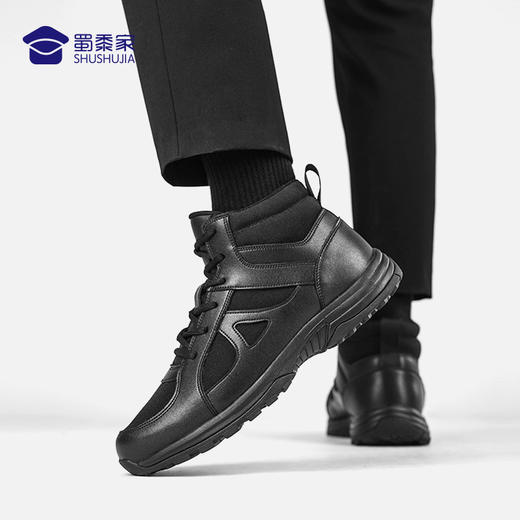 【实付满399送保温杯】【加绒款中帮体能训练跑鞋】加绒保暖训练跑鞋轻便减震通勤运动鞋 商品图4