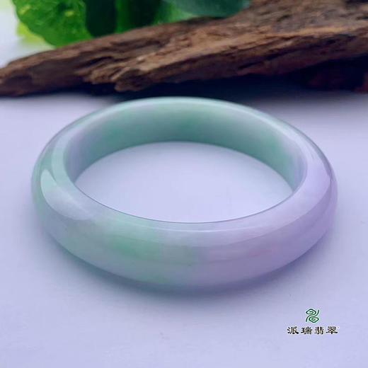 派瑞翡翠 翡翠手镯 糯种 飘花 商品图1