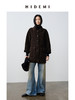 HIDEMI 澳洲美利奴羊毛花纱混纺敲边包边设计感小翻领口袋大衣外套 商品缩略图3
