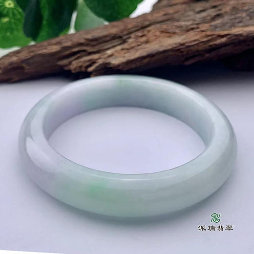 派瑞翡翠 翡翠手镯 糯种 飘花 商品图2