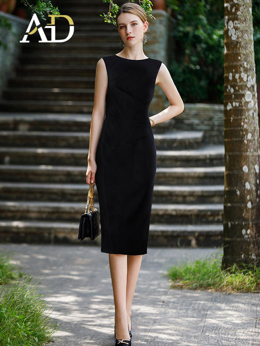 AD白色银丝粗花呢小香风外套女短款上衣时尚名媛两件套连衣裙套装 商品图2