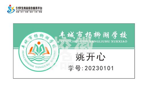 丰城市杨柳湖学校学生胸牌定购F 商品图0