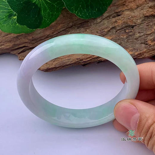 派瑞翡翠 翡翠手镯 糯种 飘花 商品图2