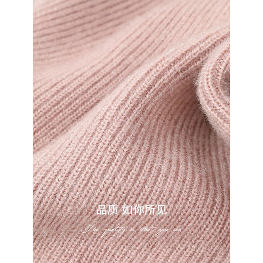 COCOBELLA光泽绒感粗针气质毛衣女云朵软糯加厚针织上衣MZ300 商品图4