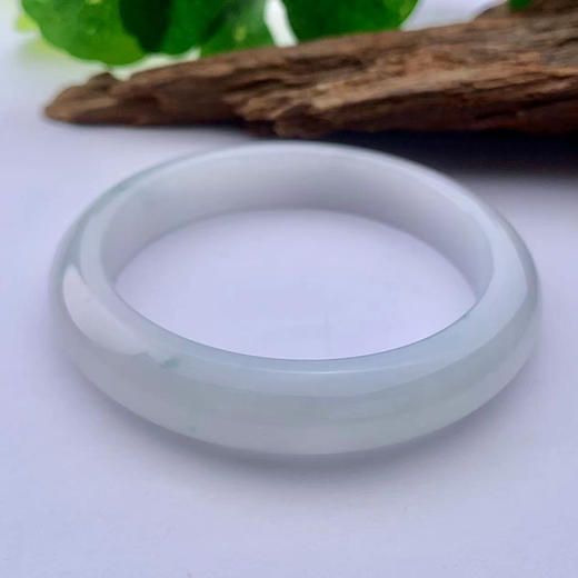 派瑞翡翠 翡翠手镯 糯种 飘花 商品图3