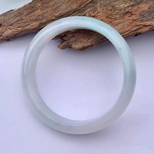 派瑞翡翠 翡翠手镯 糯种 飘花 商品图3