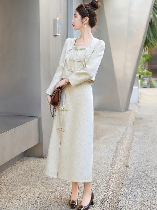 时尚优雅，秋季穿搭一整套修身显瘦套裙HR-WX96959 商品图4