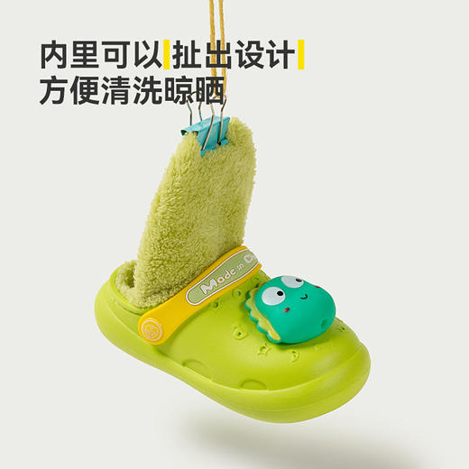 【儿童加厚棉拖鞋】秋冬儿童卡通柔软外穿拖鞋 轻便防水可爱男女童儿童棉拖鞋（可拆洗） 商品图2