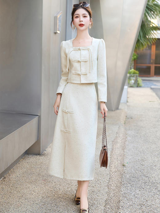 时尚优雅，秋季穿搭一整套修身显瘦套裙HR-WX96959 商品图0